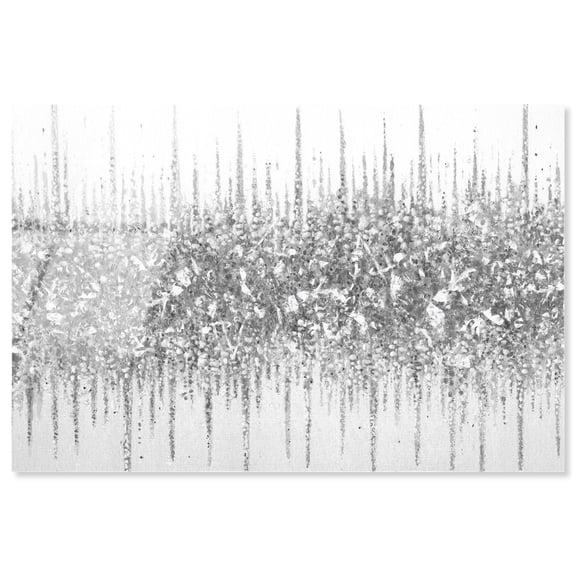Grey Lines Inspo High-Gloss Frameless Acrylic Glass Wall Art Abstract by Art Remedy, Ready to Hang, 36 x 24