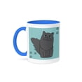 thumbnail image 1 of Cat Lover Mug 15oz Two-Tone Blue, 1 of 7