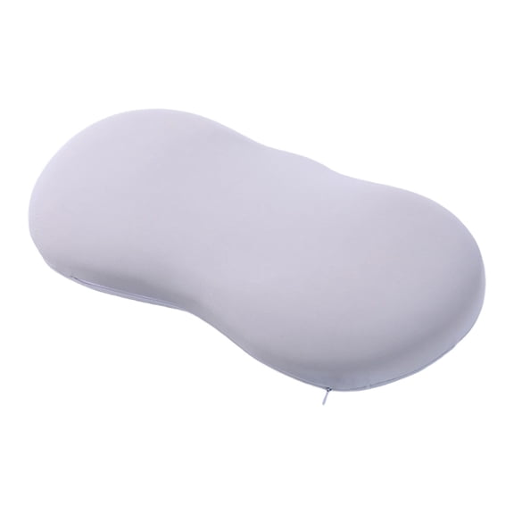 Grey Low Profile Memory Foam Pillow For Cervical Support Ergonomic Contour Slow Rebound Pressure Relief Adult Sleeping Neck Pain