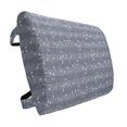 thumbnail image 1 of Grey Lumbar Pillow, Piano Music Clay Motif Various Notes Beats Melody Rhythm Harmony Jazz, Soft Back Cushion for Office Chairs with Adjustable Straps, 14" x 13", Pale Lavender, by Ambesonne, 1 of 7