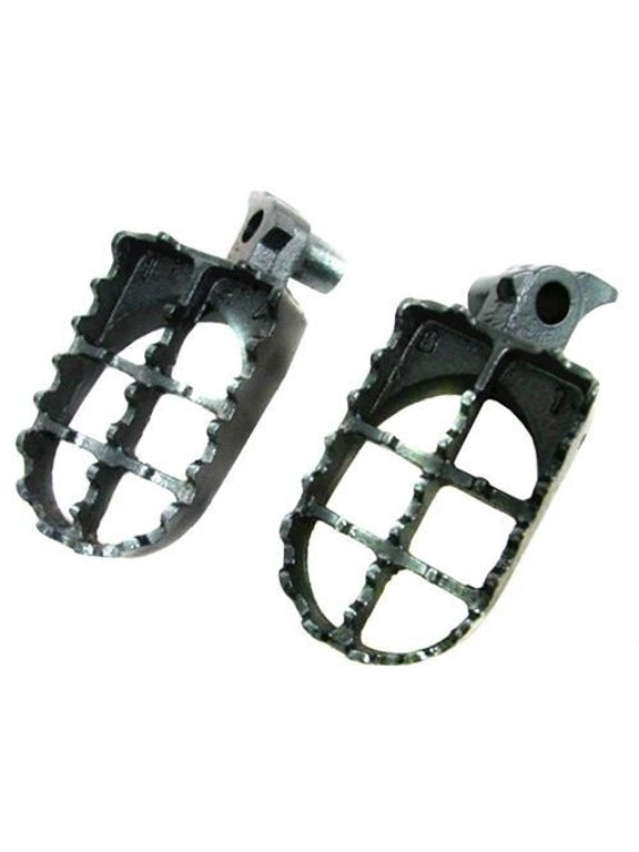 Grey MX FOOT PEGS FOOTPEGS for 1999-2005 Yamaha YZ 85 125 250 YZF/WR 400 426 450