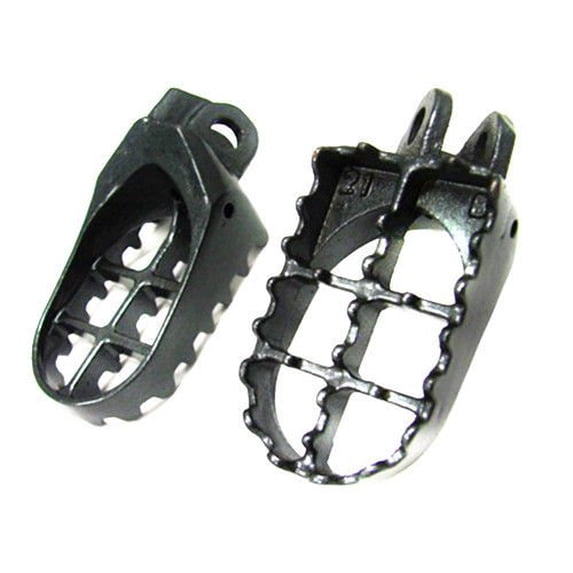 Grey MX FOOT PEGS FOOTPEGS for Kawasaki KLX 400 Suzuki RM125 RM 250 DRZ 400 DR-Z400