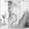 thumbnail image 1 of Grey Marble Extra Long Shower Curtain Set 72 x 84, Modern Ombre 84 inch XL Shower Curtains for Chic Bathroom Decor, Watercolor Fabric Shower Curtain, 1 of 6