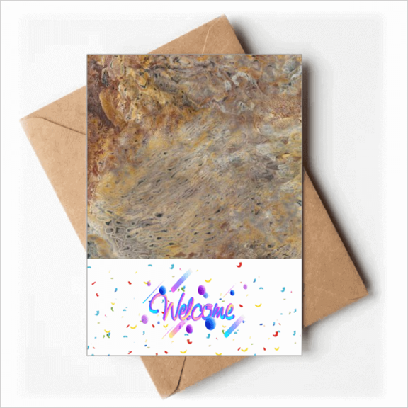 Grey Marble Miscellaneous Illustration Pattern Welcome Back Greeting Cards Envelopes Blank