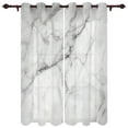 thumbnail image 1 of Grey Marble Pattern Curtains for Living Room Luxury Bedroom Window Curtain Home Decor Kitchen Window Treatments Drapes, 1 of 6