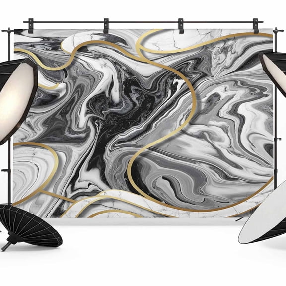 Grey Marble Photography Backdrop 7x5FT, Gradient Marble Modern Abstract Photo Backdrops, Background for Photography Studio Photo Studio Background, Back Drop for Photoshoot