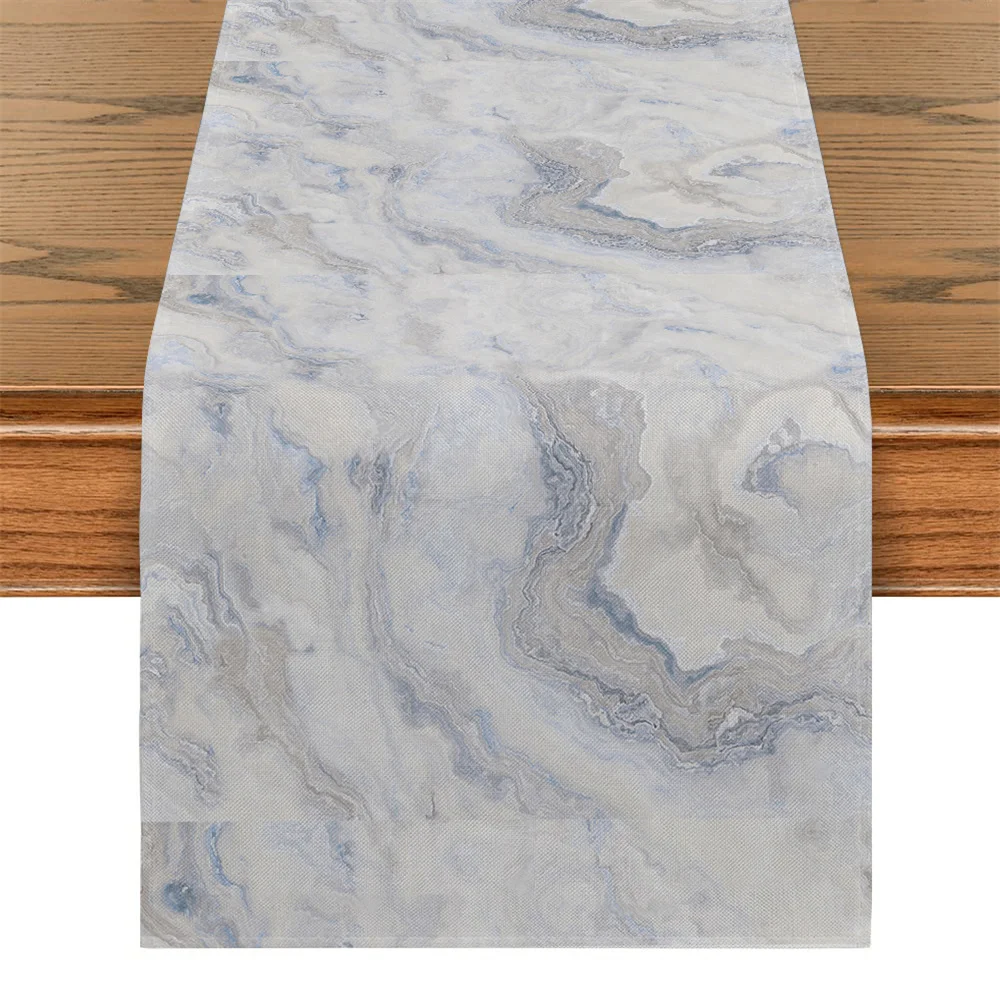 Grey Marble Table Runners Pink Champagne Gold Textured Table Runner ...