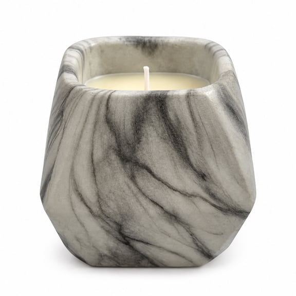 Aria Home Gray Marbled Fruity Scented Candle 10 Oz