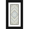 thumbnail image 1 of Grey, Marielle 12x24 Black Ornate Wood Framed with Double Matting Museum Art Print Titled - Blye Global Diamond Pattern, 1 of 4