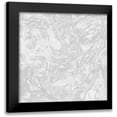 thumbnail image 1 of Grey, Marielle 20x20 Black Modern Framed Museum Art Print Titled - Grey marbled Pattern, 1 of 5