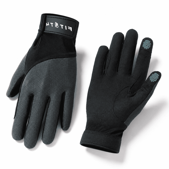 Grey Medium Horse Riding Gloves Equestrian Breathable Touchscreen Outdoor Sport