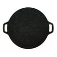 thumbnail image 1 of Grey Medium Korean BBQ Pan, 12.6 Inch Non Stick Round Griddle Tray, 1 Count, Stovetop Grill Plate For Couple Dinner Date, Camping Cookware, Pork Belly Beef Roaster, Portable Travel Skillet, 1 of 3