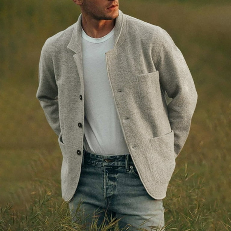 Loose Pure Color Long Sleeve Lapel Woolen Coat Loose Pure Color Long Sleeve Lapel Woolen Coat