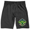 thumbnail image 1 of Grey Mens Star Wars Baby Grogu Snack Time Sleep Pajama Shorts-Medium, 1 of 2