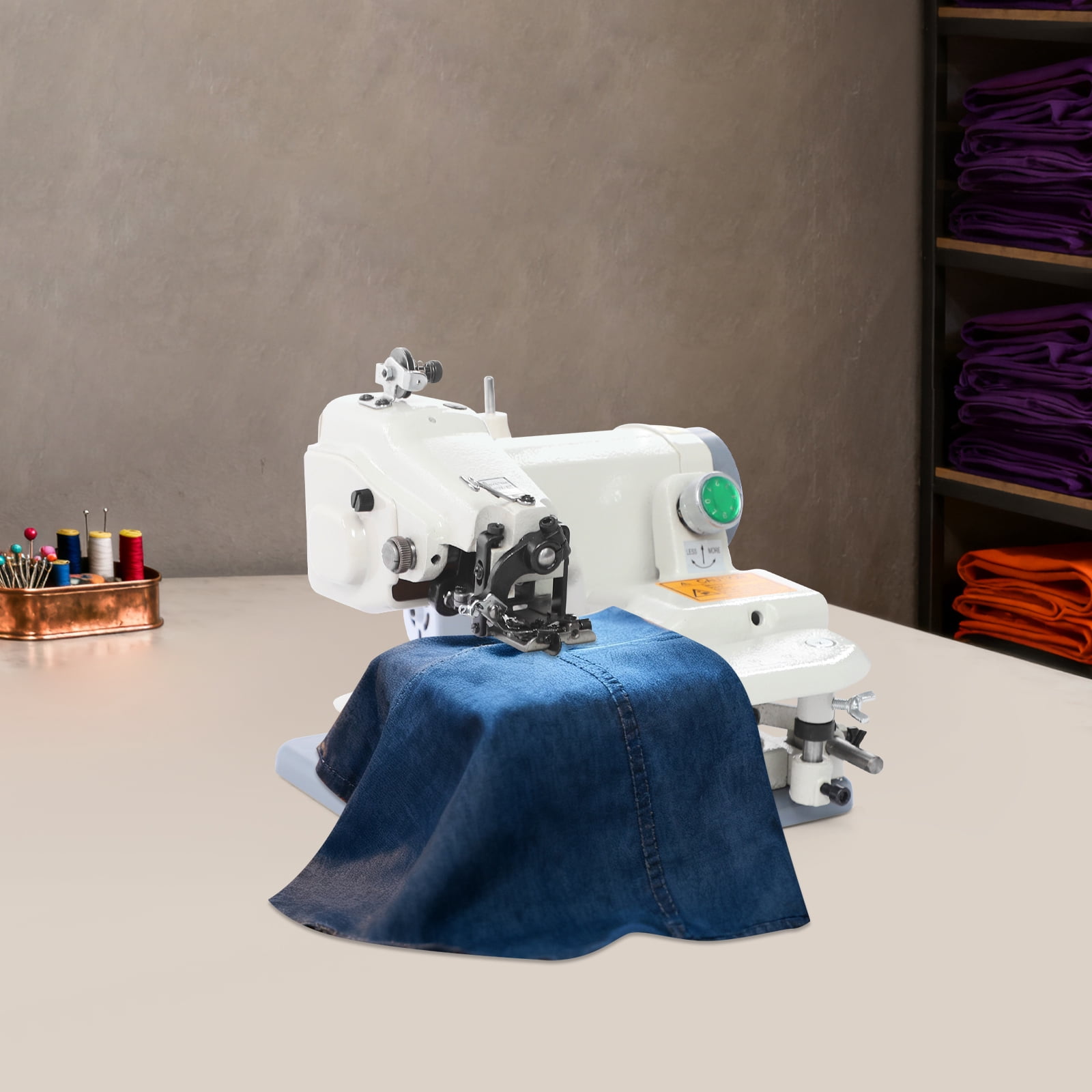 Grey Metal 32x27x23cm Blind Sewing Machine Portable Hidden Needle ...