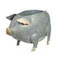 thumbnail image 1 of Grey Metal Pig Planter, 1 of 1
