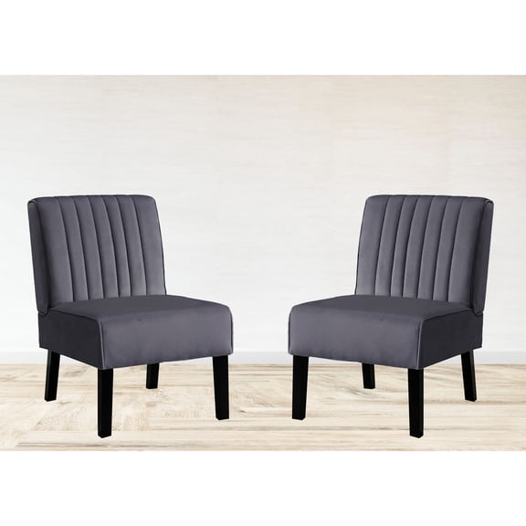 Grey Mid Century Modern Accent Chairs | Luxurious Seating, Multiple Color Options | Living Room Ambiance