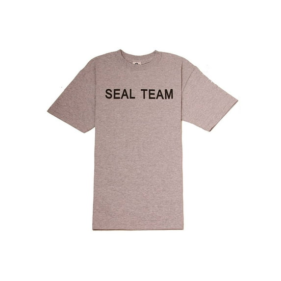 Grey Military Navy Seal Team Training T-Shirt, L
