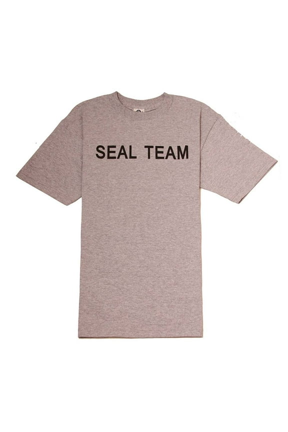Grey Military Navy Seal Team Training T-Shirt, XL