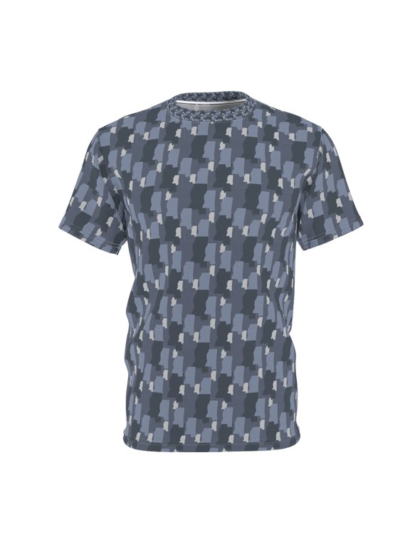 Grey Mississippi State Camouflage - Men's T-shirt