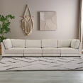 Grey Modular Sectional Sofa, 4Seat Configuration, Comfortable