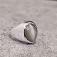 thumbnail image 1 of Grey Moonstone Ring, Silver Jewelry, 925 Silver Ring, Anniversary Gift, Natural Grey Moonstone, June Birthstone Ring, Heavy Mens Ring, Spiritual Healing Gemstone, Christmas, Mens Signet Ring, 1 of 6