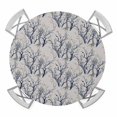 thumbnail image 1 of Grey Navy Blue Tree Round Tablecloth for 45-54 Inch Tables,Fitted Table Cover with Elastic Edge,Country Rustic Botanical Branch Waterproof Outdoor Table Cloth Protector for Patio Garden Dinner Picnic, 1 of 9