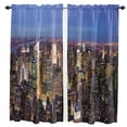 thumbnail image 1 of Grey New York City Landscape Gray Window Curtains for Living Room the Bedroom Home Interior Kids Room Decoration Drapes Curtains, 1 of 7