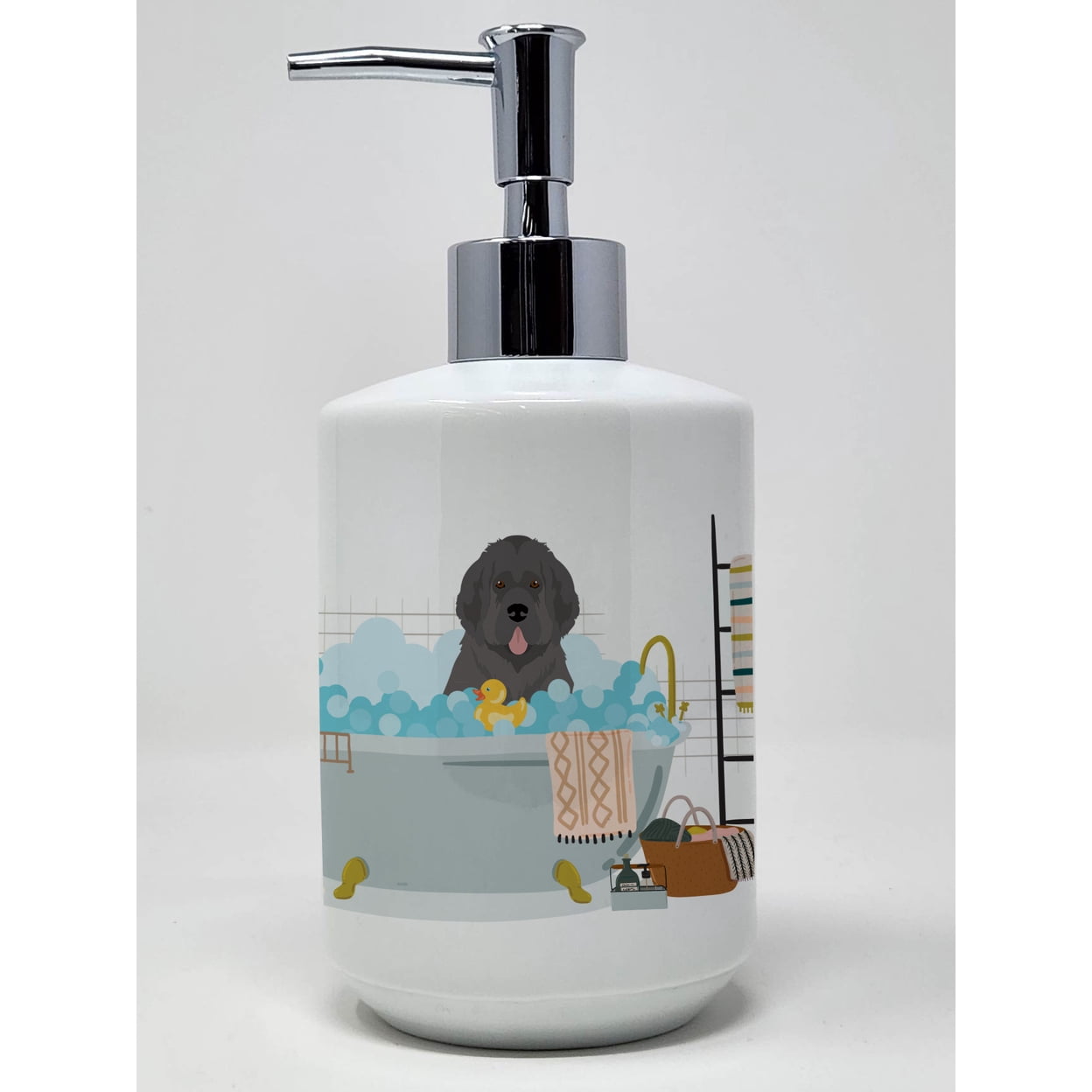 Grey Newfoundland Ceramic Soap Dispenser