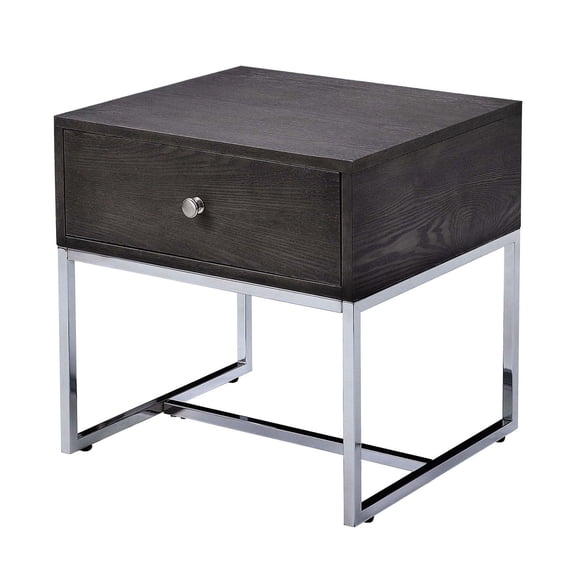 Grey Oak and Chrome - Storage Drawer for Accessories - Primary Living - Long - lasting Use