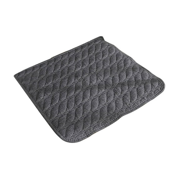 Grey Office Seat Cushion Non Slip Thin Chair Pad Soft Comfortable For Student Desk Chair Stool Home Use Washable Cover
