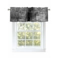thumbnail image 1 of Grey Oil Painting Curtain Valances for Windows, Modern Abstract Graffiti Street Art Kitchen Valance Window Treatment, Light Filtering Block Curtains for Bathroom/Bedroom/Living Room 42'' x 12'', 1 of 9
