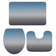 thumbnail image 1 of Grey Ombre Bath Mat 3 Piece Bathroom Rug Set, Navy Blue Gray Gradient Modern Abstract Art Non Slip Bath Rug Contour Mat and Toilet Lid Cover, Absorbent Shower Mats Soft Bath Rugs and Mats Sets, 1 of 8