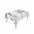 thumbnail image 1 of Grey Ombre Botanical Table Cloth, Watercolor Gray Pastoral Leaf Waterproof Tablecloth for Rectangle Tables, Reusable Washable Fabric Table Cover for Restaurant Kitchen Dining Tables 60"x120", 1 of 6