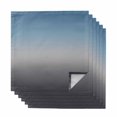 thumbnail image 1 of Grey Ombre Cloth Napkins, Navy Blue Gray Gradient Modern Abstract Art Washable and Reusable Dinner Napkins Set of 6, Table Napkin for Kitchen Party Birthday Wedding Hotel Housewarming 20"x20", 1 of 8