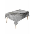 thumbnail image 1 of Grey Ombre Marble Table Cloth, Gray Marble Crack Abstract Modern Waterproof Tablecloth for Rectangle Tables, Reusable Washable Fabric Table Cover for Restaurant Kitchen Dining Tables 60"x120", 1 of 6