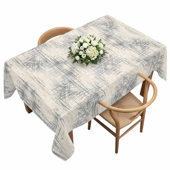 Grey Ombre Rectangle Tablecloth Gradient Abstract Art Vintage Minimalist Shadows Palm Leaf Waterproof Wrinkle Free Soft Table Cloth Spill-Proof Washable Table Cover for Dining Picnic 60 x 120 Inch