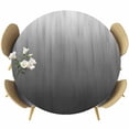thumbnail image 1 of Grey Ombre Round Tablecloth, Fitted Table Cover with Elastic for 36"-44" Round Tables, Contemporary Gradient Abstract Art Table Cloth Outdoor Indoor Dinning Party Waterproof Tablecloths, 1 of 7