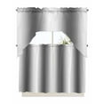 thumbnail image 1 of Grey Ombre Swag Valance and Tier Curtains 36'' Length Set, Farmhouse Modern Art Light Filtering Kitchen Curtains, Tier Curtain Valances for Bathroom/Living Room/Bedroom/Café, 1 of 6