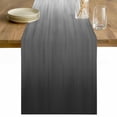 thumbnail image 1 of Grey Ombre Table Runner - 60 Inch Long Contemporary Gradient Abstract Art Cotton and Linen Blended Dress Scarves Farmhouse Table Runner for Kitchen Dining, Coffee Table, 13" x 60", 1 of 8