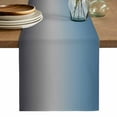 thumbnail image 1 of Grey Ombre Table Runner, Navy Blue Gray Gradient Modern Abstract Art Washable Cotton Linen Table Runners 60 Inches Long, Dresser Scarf Runner for Coffee/TV Stands/Kitchen/Cabinets 13''x60'', 1 of 8