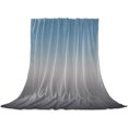 thumbnail image 1 of Grey Ombre Throw Blanket for Couch, Soft Lightweight Flannel Fleece Blanket, Navy Blue Gray Gradient Modern Abstract Art Microfiber Plush All Season Decorative Blankets Gifts for Sofa Bed 50"x60", 1 of 9