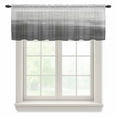 thumbnail image 1 of Grey Ombre Valance Curtains for Kitchen/Living Room/Bathroom/Bedroom Window, Rod Pocket Small Topper Half Short Window Curtains Voile Sheer Scarf, Modern Abstract Art Ocean Oil Painting 42"x18", 1 of 8