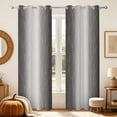 thumbnail image 1 of Grey Ombre Wavy Room Darking Curtains,52x84 Inch,2 Panels,Thermal Insulated Window Drapes For Bedroom, 1 of 8