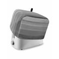 thumbnail image 1 of Grey Ombre Wooden Small Toaster Cover 2 Slice, Kitchen Appliance Covers, Farmhouse Retro Gray Wood Gradient Toaster Oven Cover with Loop, Bread Machine Cover Polyester Dust Cover Protection, 1 of 4