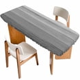thumbnail image 1 of Grey Ombre Wooden Table Cloths for 8 Foot Rectangle Tables, Farmhouse Retro Gray Wood Gradient Patio Waterproof Elastic Fitted Tablecloths, Washable Rectangular Table Cover for Camping, 1 of 8