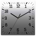 thumbnail image 1 of Grey Ombre Wooden Wall Clock Silent Non Ticking, Modern White Abstract Art Aesthetics Square Wall Clocks Battery Operated, Decor Clock for Home Office, Living Room, Kitchen, 12 Inch, 1 of 9