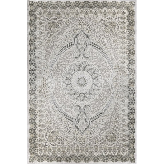 Grey Oriental Area Rugs for Living Room Washable Rugs Boho Moroccan Area Rug Soft Neutral Geometric Bohemian Carpet Distressed Indoor Rug for Bedroom Dining Room Office Foldable Nonslip Rug