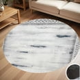 thumbnail image 1 of Grey Ornate Framed Rug Round Carpet Living Room Bedroom Home Decoration Coffee Table Mat Lounge Rug Chair Mats, 1 of 5