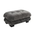 thumbnail image 1 of Grey Ottoman for Modular Sectional Sofa, Single Sofa, Ottoman Seat for Convertible Sectional, Chenille Sofa Couch for Living Room, Bedroom, Apartment, 1 of 1